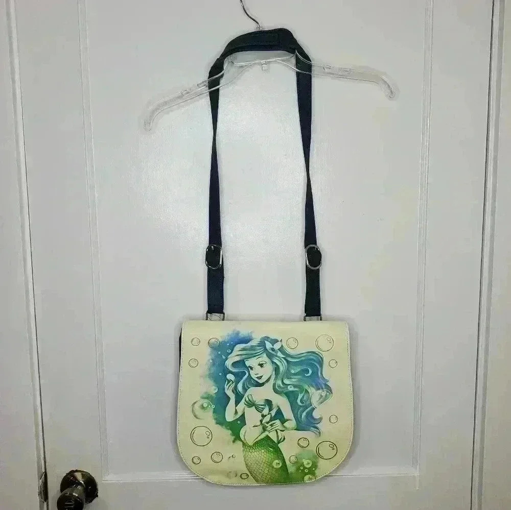 Disney Parks Disney Boutique Little Mermaid Ariel Crossbody Purse / Bag Mermaid
